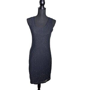 Marc Cain Women's Sexy & Chic Black Sleeveless Sequin Cocktail Dress Size 2